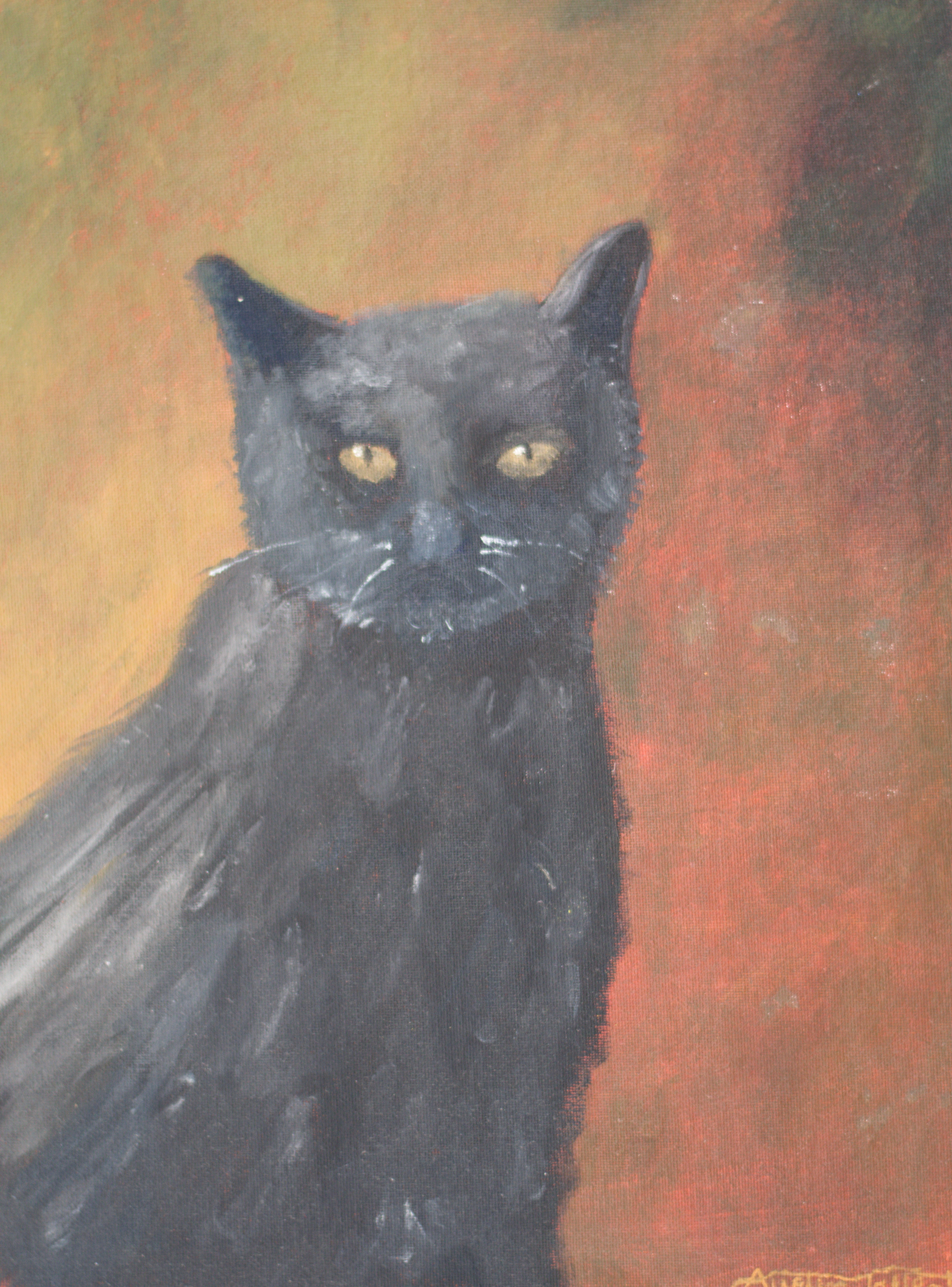 Portrait of a Black Cat