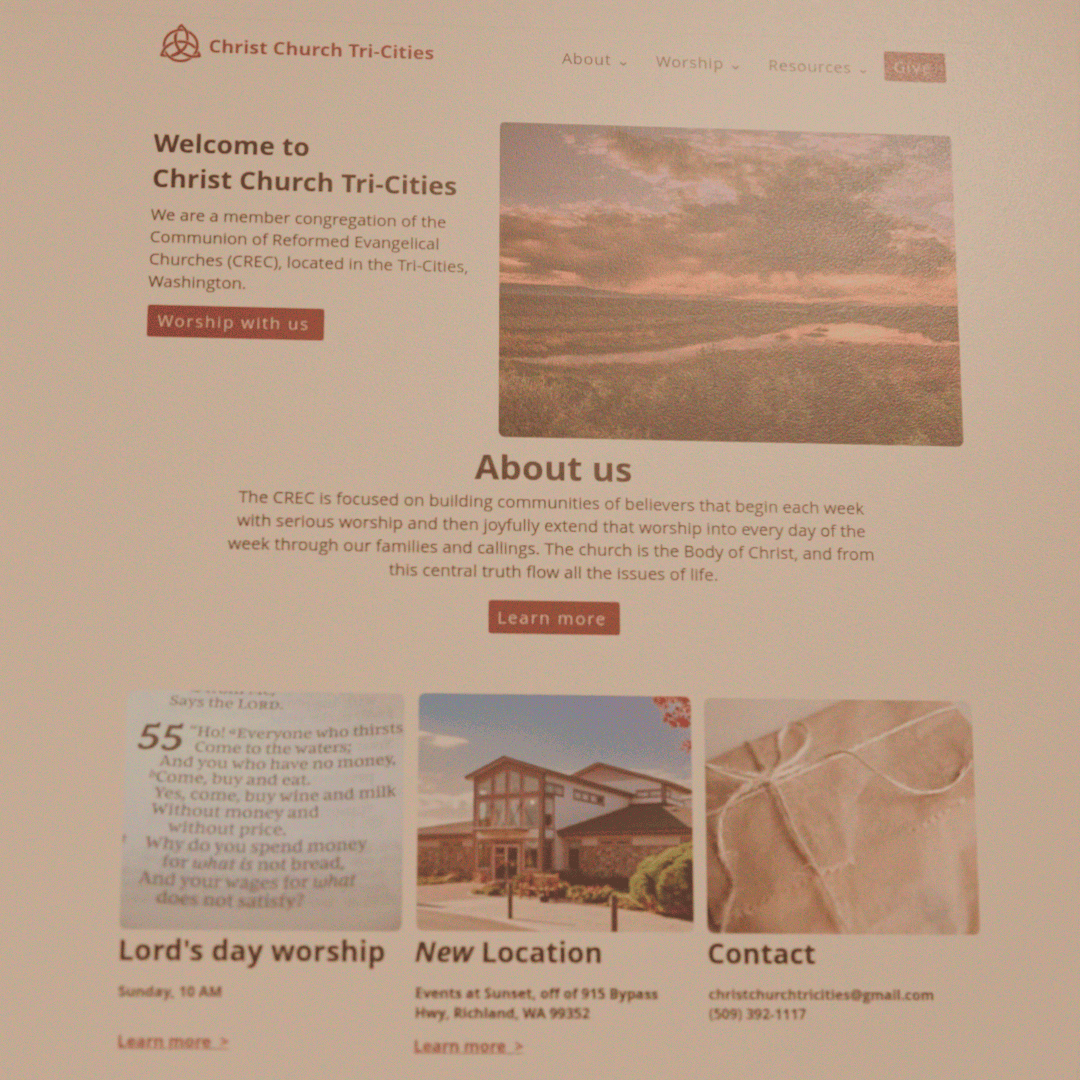 Christ Church Tri-Cities website